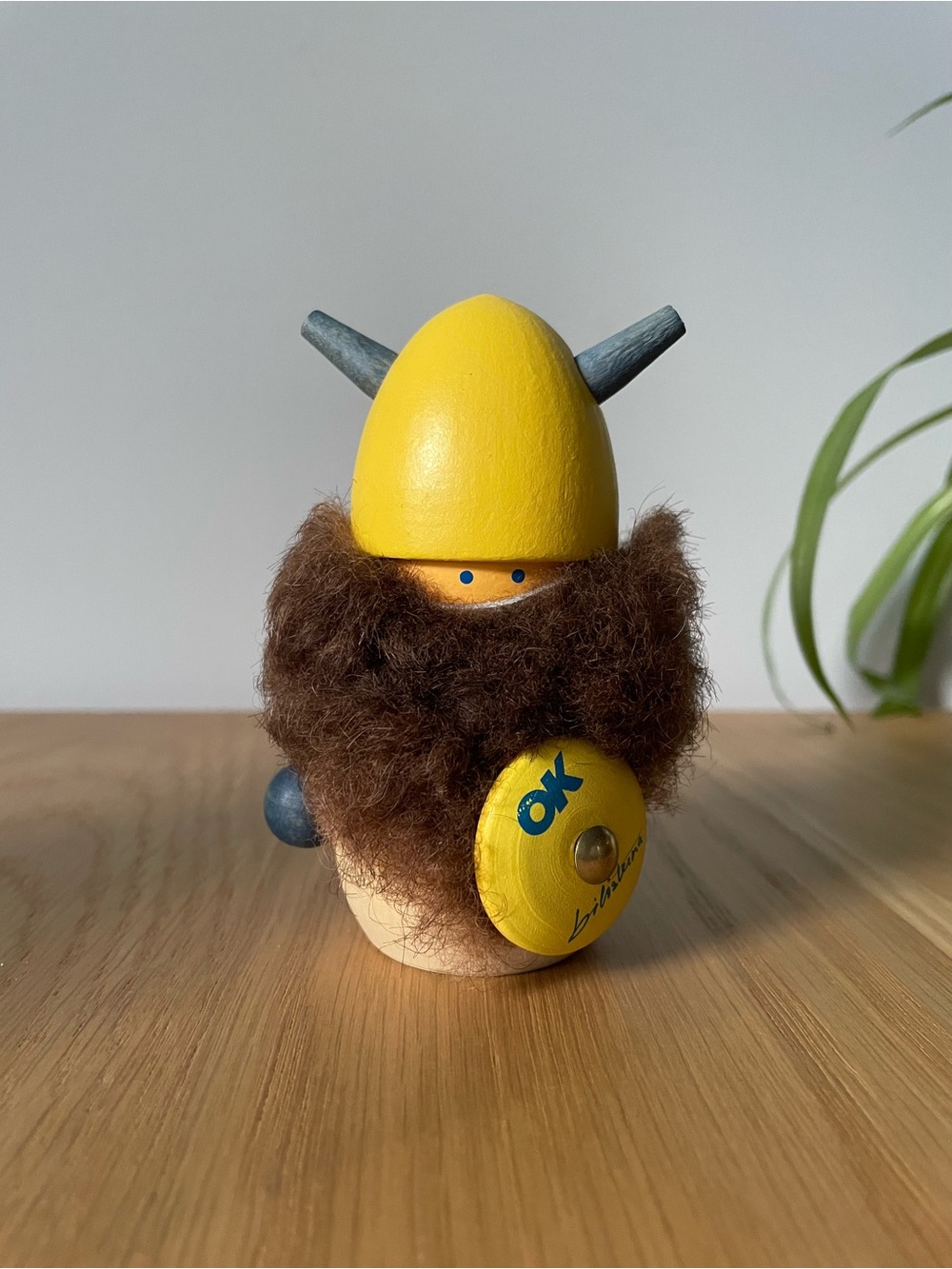 Rare Vintage MCM Ljungstroms of Sweden Wooden Viking Figurine